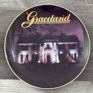 VTG Elvis Presley Graceland House Memphis Plate Souvenir Collectors Japan RARE